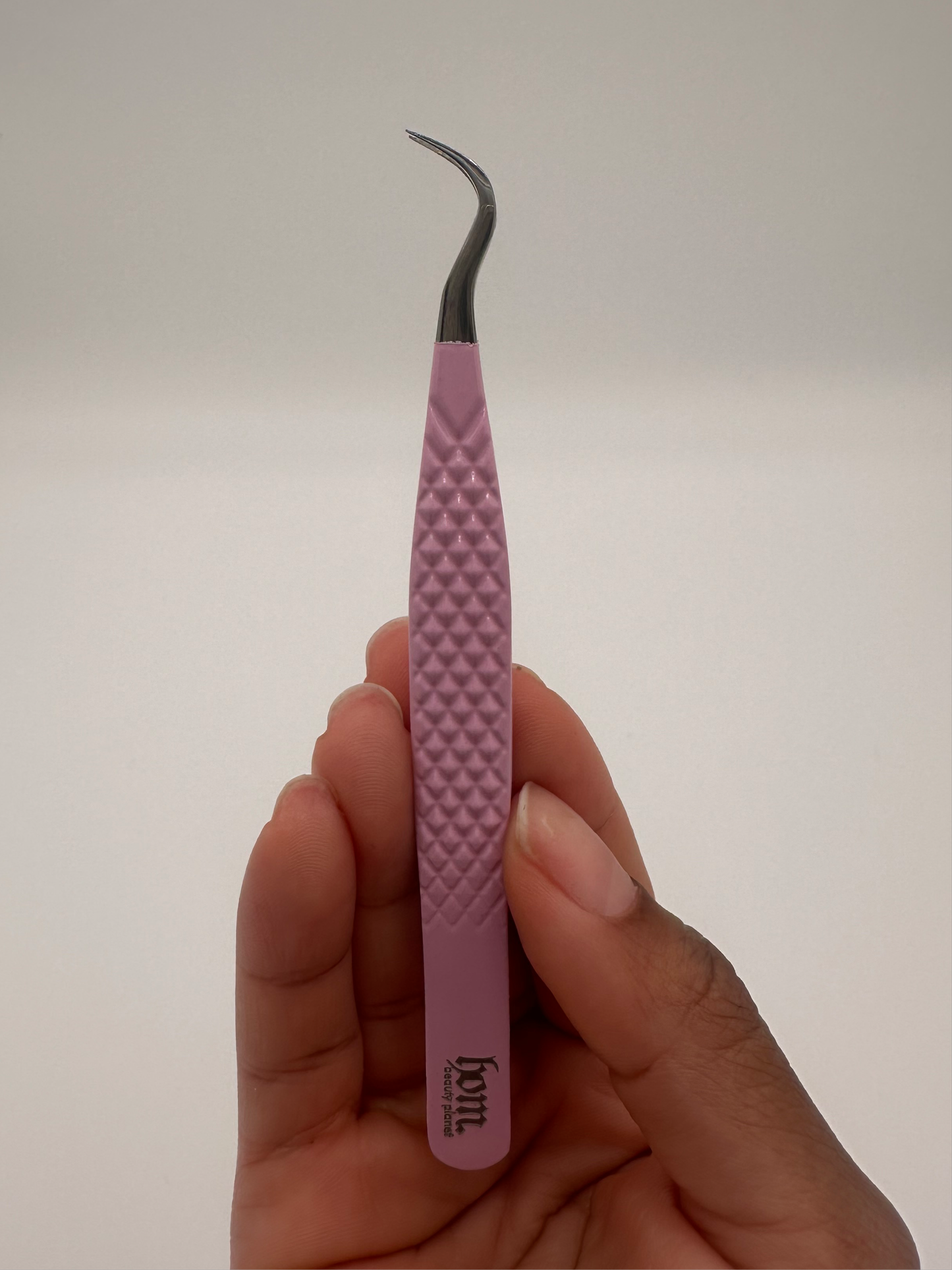 strong curve silver tip lash tweezer