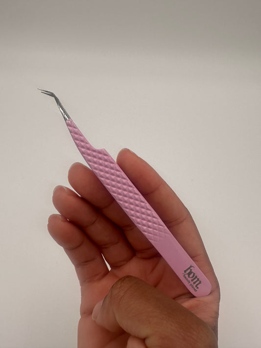 45 degree fiber tip lash tweezer