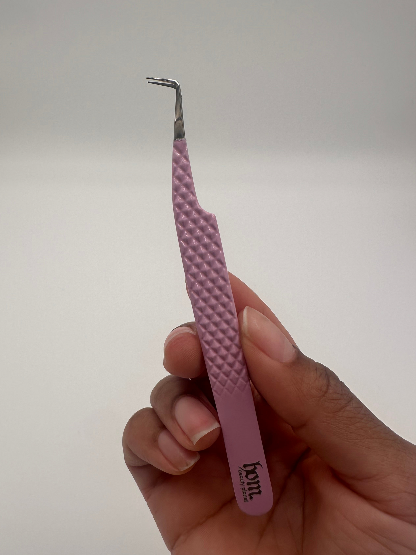 90 degree fiber tip lash tweezer